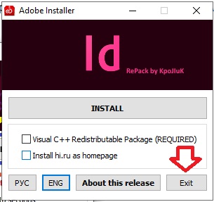 cài đặt Adobe InDesign CC